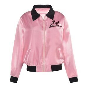 NWT GREASE Pink Ladies Jacket Women’s Costume Halloween Musical Theatre ‘50s NEW